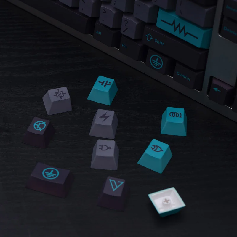 GMK Electric Keycaps - Durable PBT Dye-Sublimated Keycaps