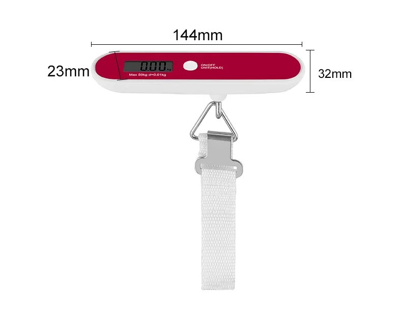 50KG Basculas Digital Weight Smart Scales Mini Hanging Luggage Scale ...