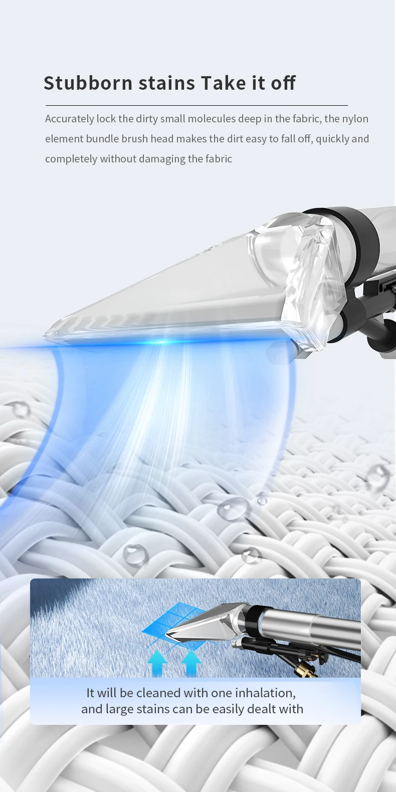 Yangzi Sf3 Commercial Sofa Carpet Extractor Vacuum Cleaner Sofa Carpet