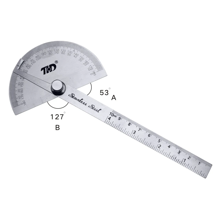 
Wholesale Measurement Universal Metric Angle Circle Ruler Device Protractor 