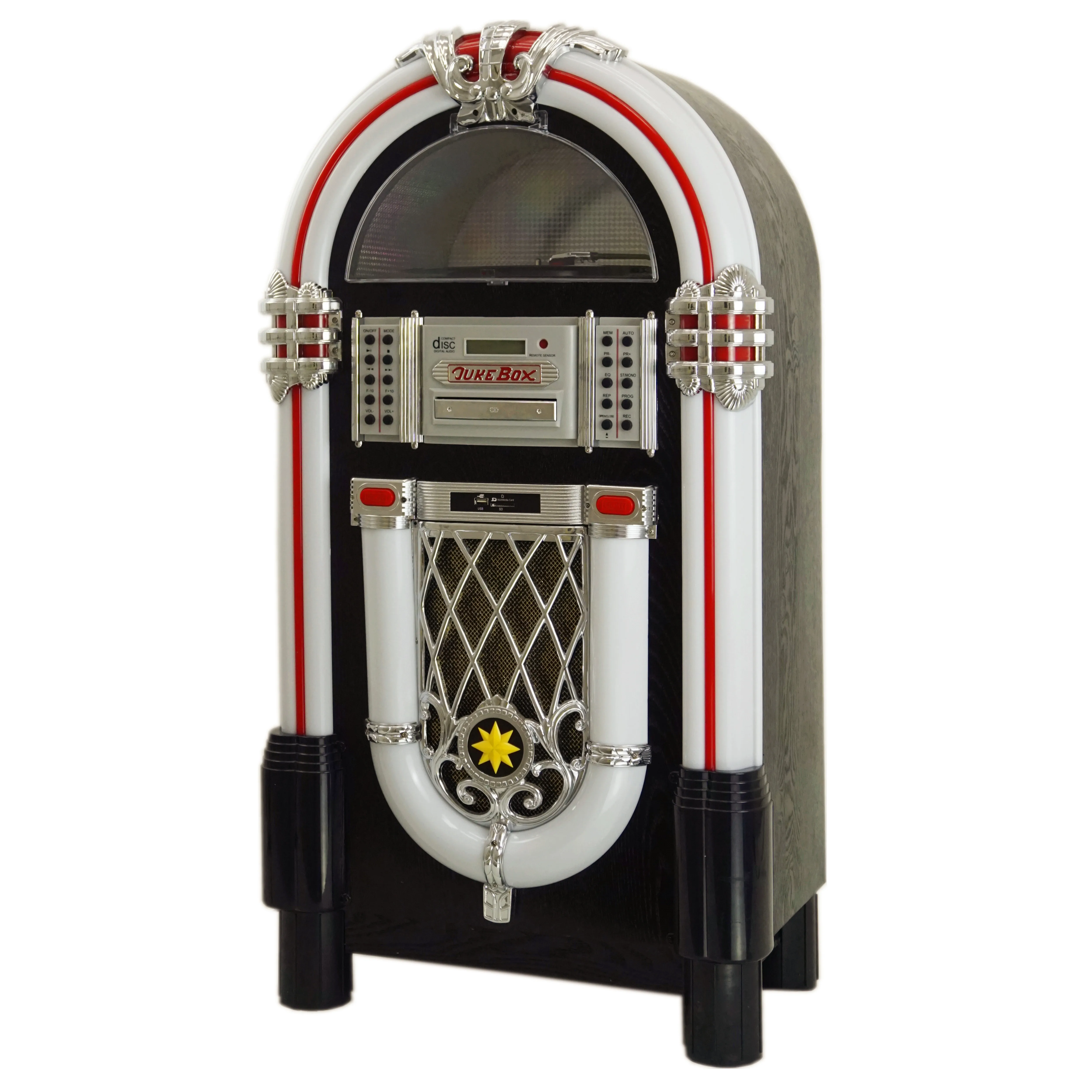 JSY01-02PH Vintage Jukebox - Full-Size with Vinyl Player