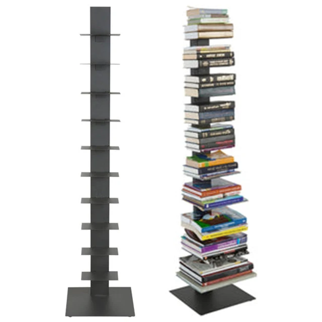 zktoermn XJJUN – Torre de libros con columna vertebral de metal estantería  invisible de 57 niveles suspensión de esquina estantería simple para – Yaxa  Guatemala