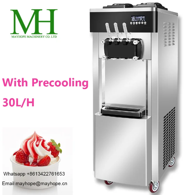 MAYHOPE напольная машина для производства мягкого мороженого/машина приготовления мороженого