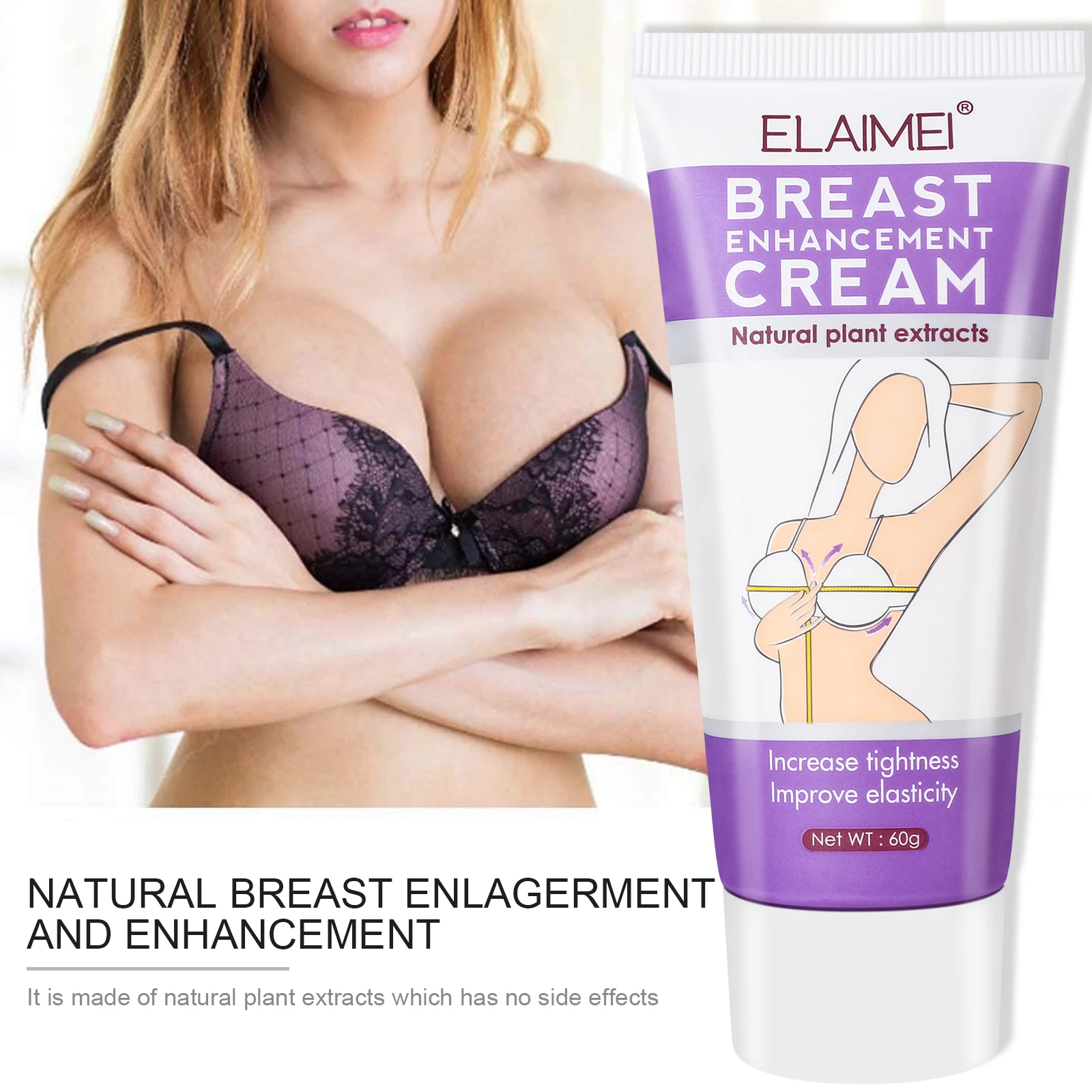 Custom Herbal Breast Enlargement Cream Big Boobs Tight Massage