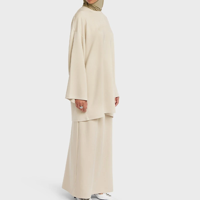 New Arrival Wholesale Modest Set Custom Women Winter Collection Minimalist Eid Blouse Muslim Dress Fashionable Islamic Clothing