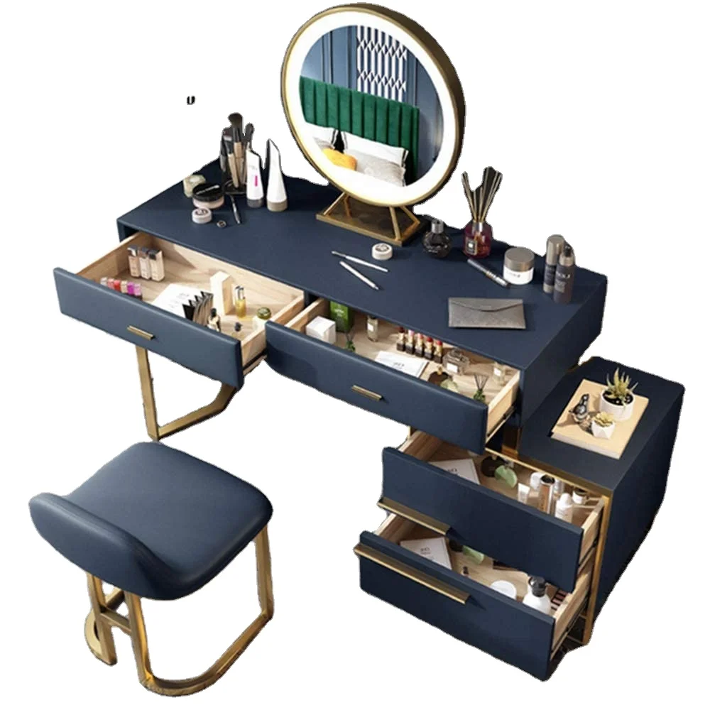 Vanity Dressing Table With Mirror And Stool Modern Makeup Table Buy Dressing Table