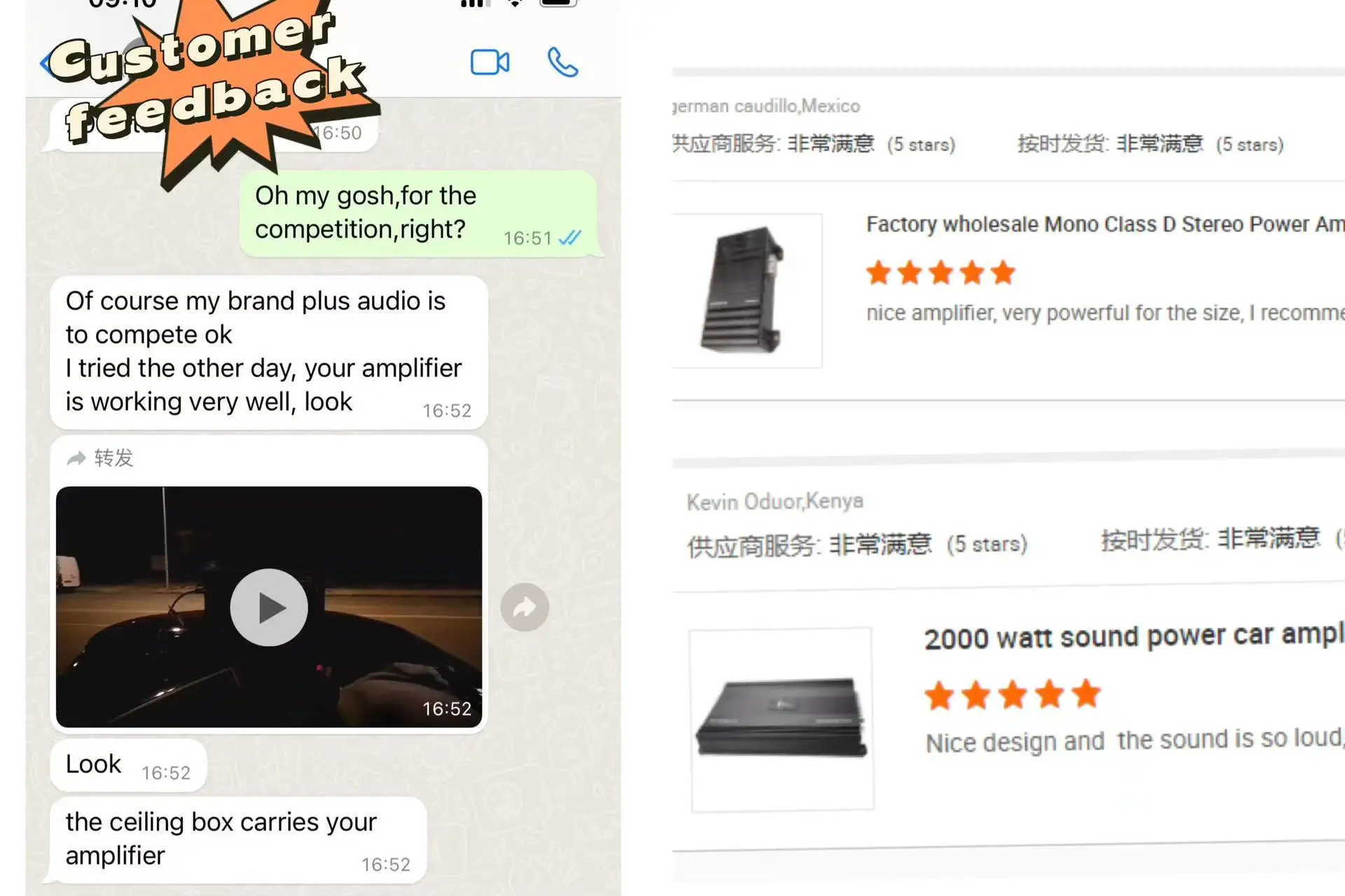 Class D Car Amplifier Monoblock Subwoofer Car Audio Amplifier Car