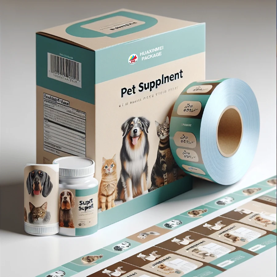 Supplement Sticker Custom Animal Wellness Supplement Stickers Labels Recyclable Natural ...