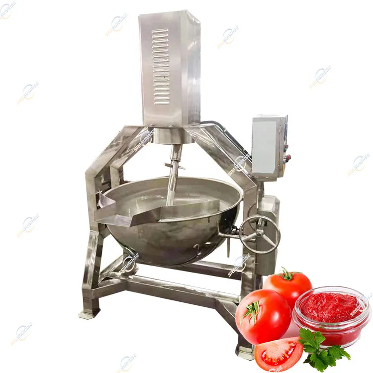 Food Mashing Simmer Boiling Pot With Agitator Rice Meat Sauce Food Steam Electrical Cooking Kettle