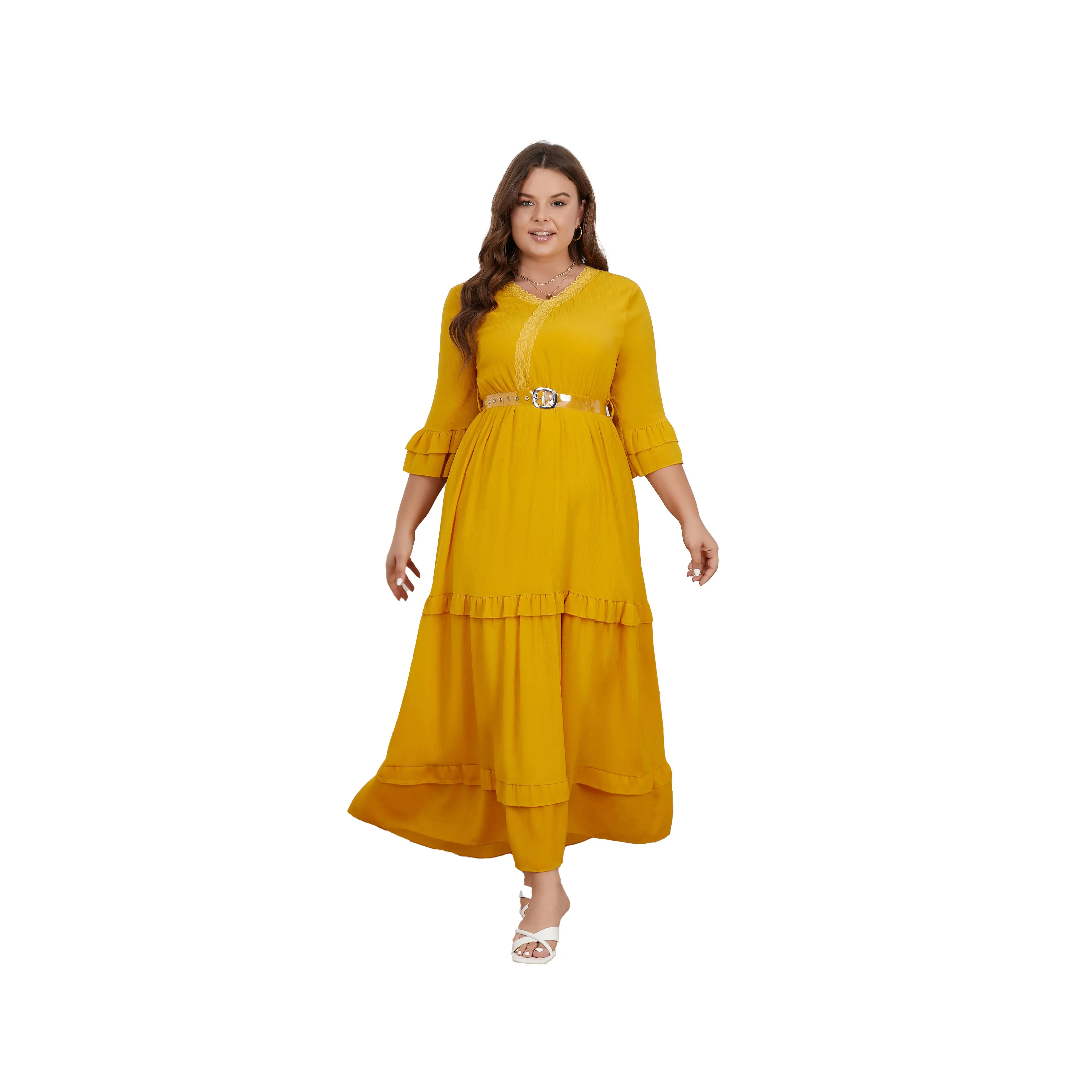 sachin and babi light blue dress Women's Chiffon Plus-Size Dresses