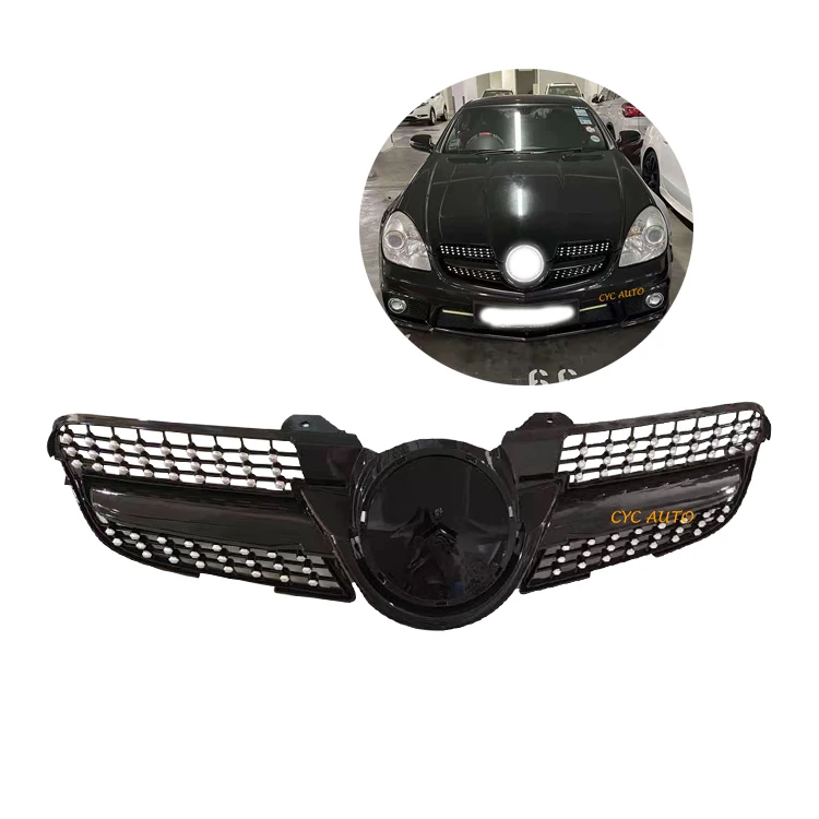 メルセデス・ベンツ R171 SLKクラス用ダイヤモンドスタイルフロントグリル