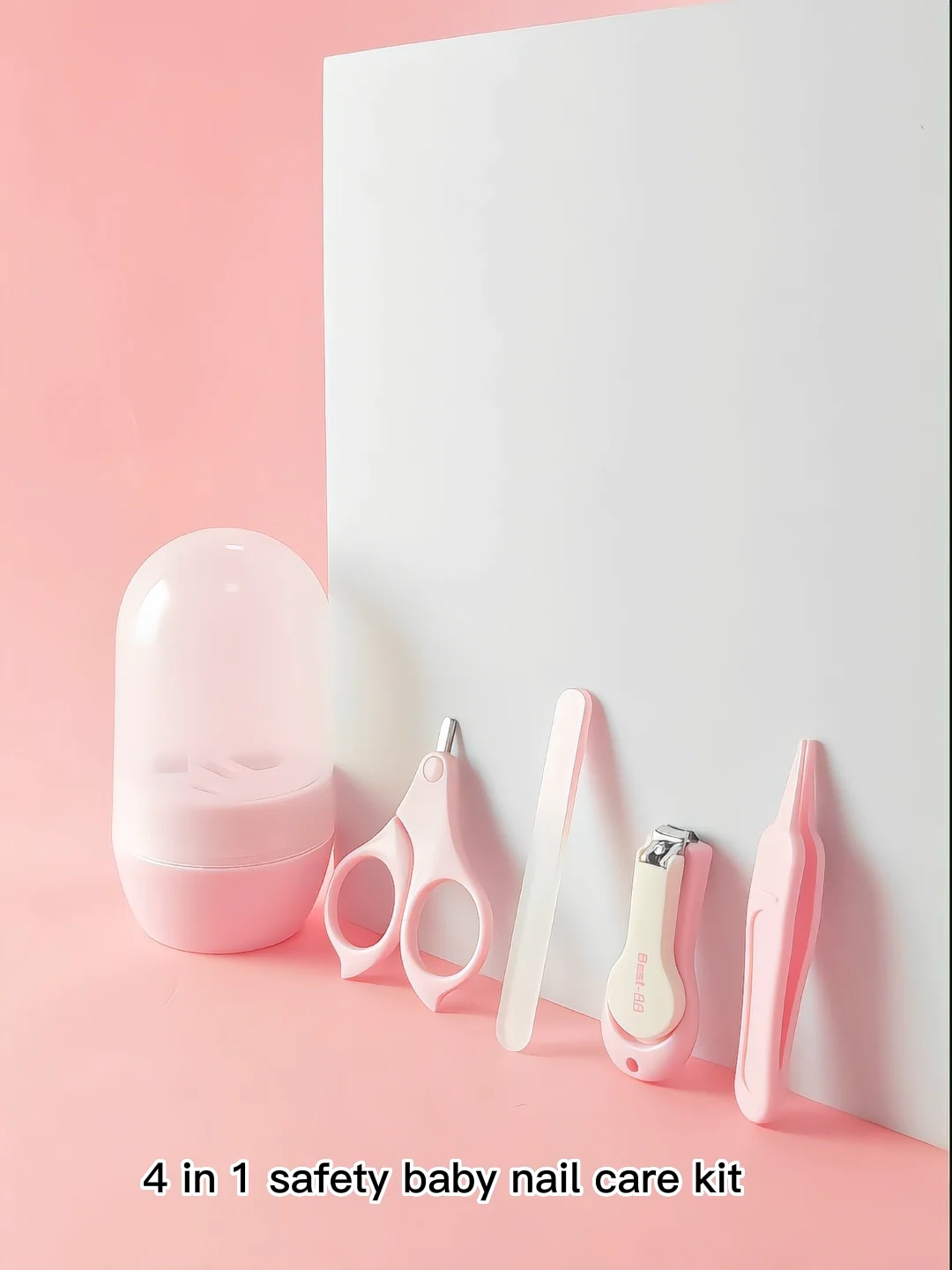 4in1 Baby Manicure Set Kids Nail Polisher File Infant Newborn