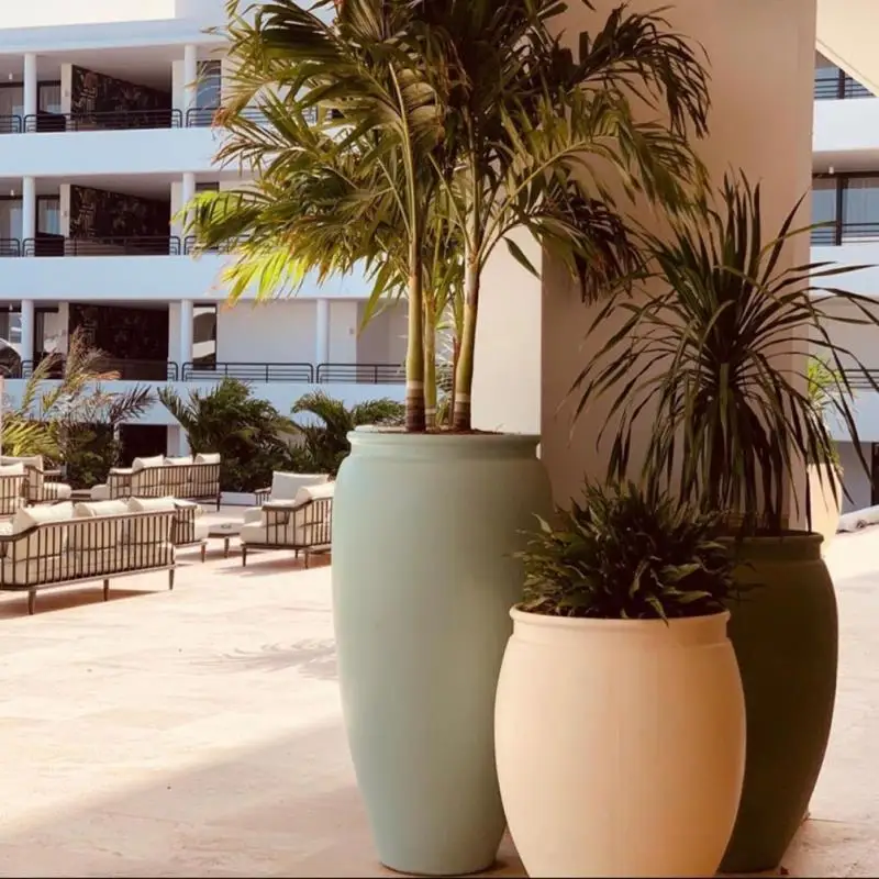 Tall Rectangular Big Large Tree Plant Pots For Street Villa Balcony