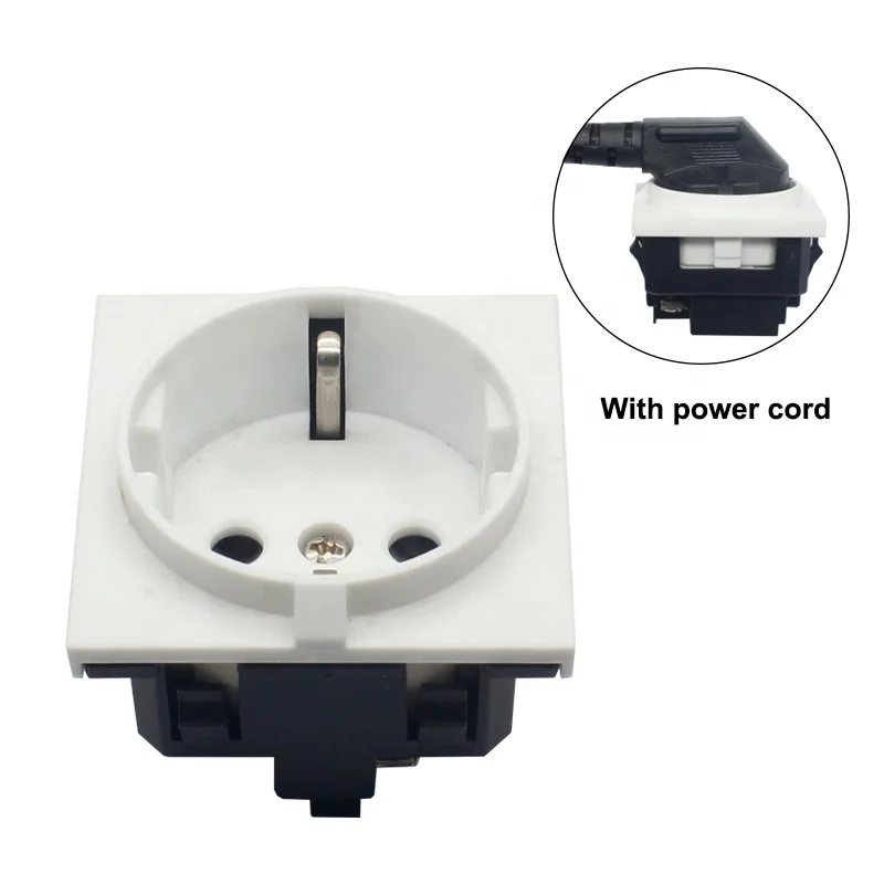 Eurocode Germany 3 PIN AC Outlet Industrial Wall Socket Adapter Plug with EU Socket Connector