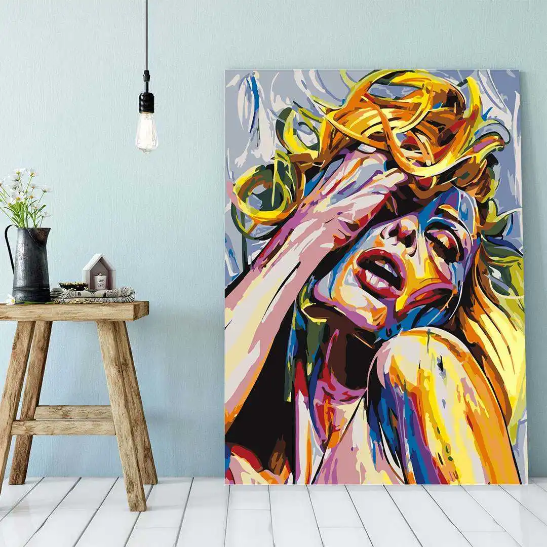 Cheap Price Paint By Numbers With Frame Adult And Kids Painting By