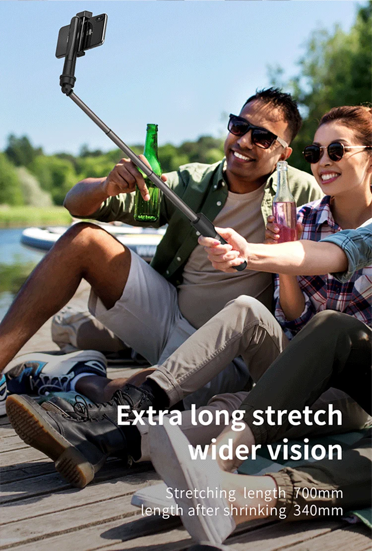 Recci RSS-W03 Multifunctional Selfie Stick with Remote Control description image 2