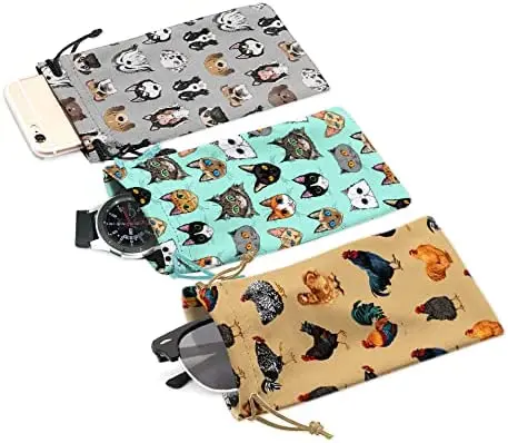 Custom Logo Soft Microfiber Sunglasses Eyewear Pouch Spectacle Cloth Bag Pouch Custom Glasses Pouch manufacture