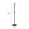 Tree branch design, black stand, black base, marble base