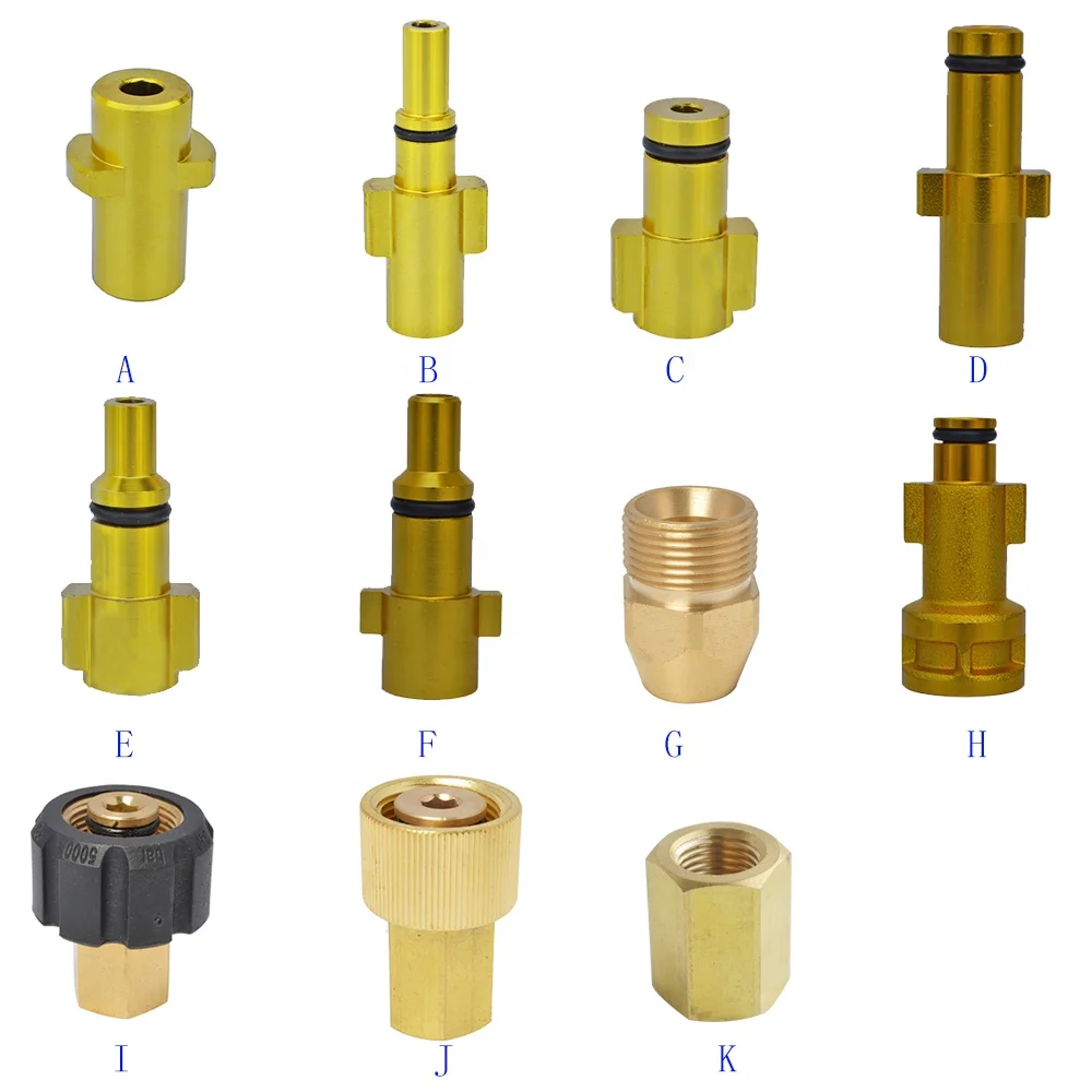 Насадка для мойки под давлением переходник с байонетным разъемом 1/4 дюйма Женская пушка снежной