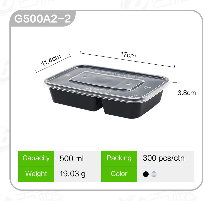 Rectangular Plastic Microwavable Disposable Takeaway Food Containers Weight  / Storage Lunch Boxes with Lids - China PP Plastic Container and Plastic  Products price