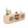 Console TV en rotin d'orme