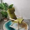 Sedia pelou con struttura in ferro verde Azabu