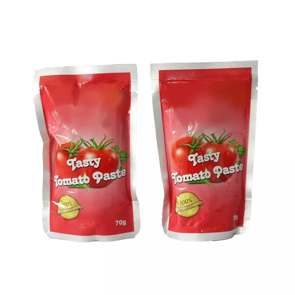 Good Taste Pure Natural Tomato Paste Sachet Canned Tomato Sauce Brix 28