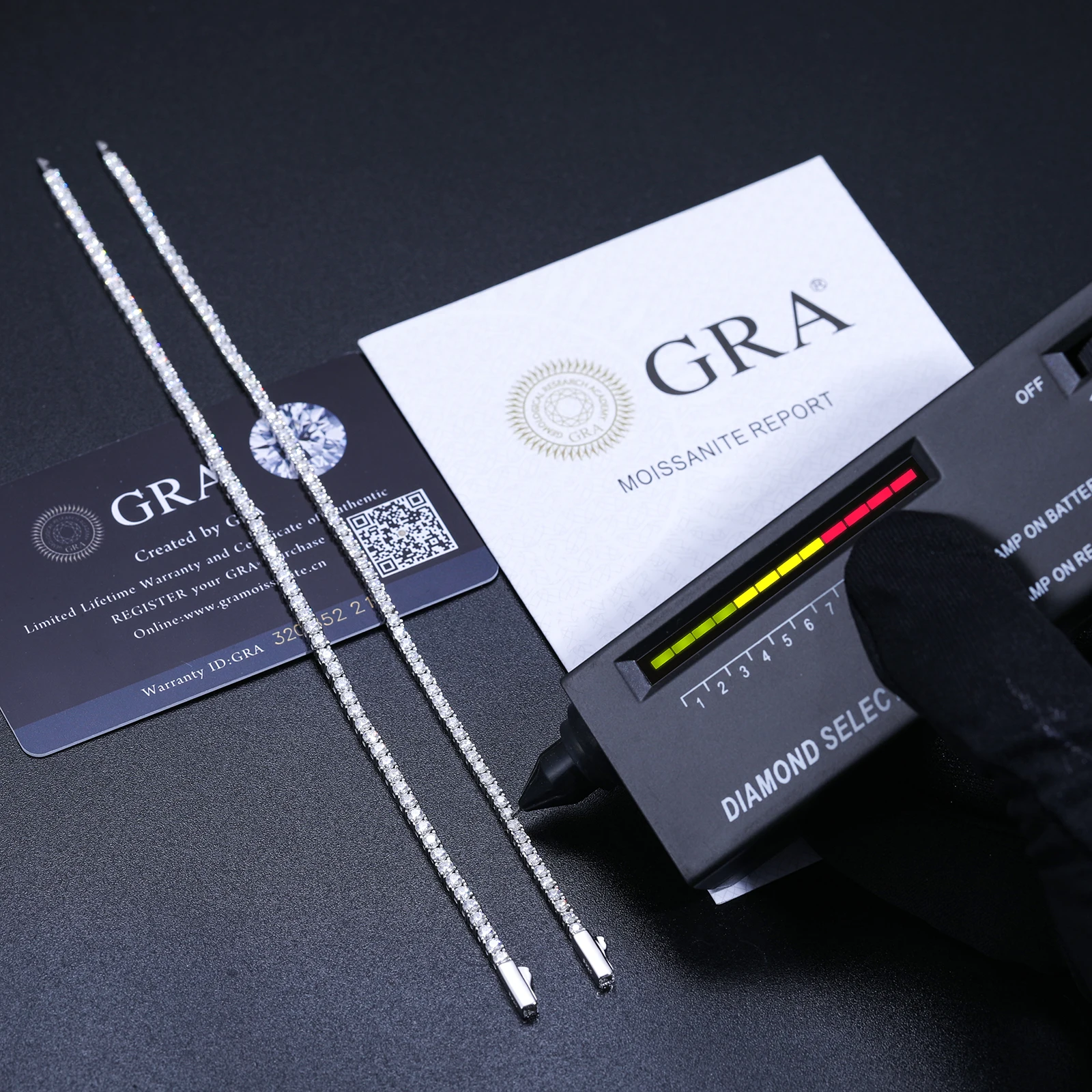 クラシック 2mm 2.5mm モアッサナイト テニスブレスレット 925 