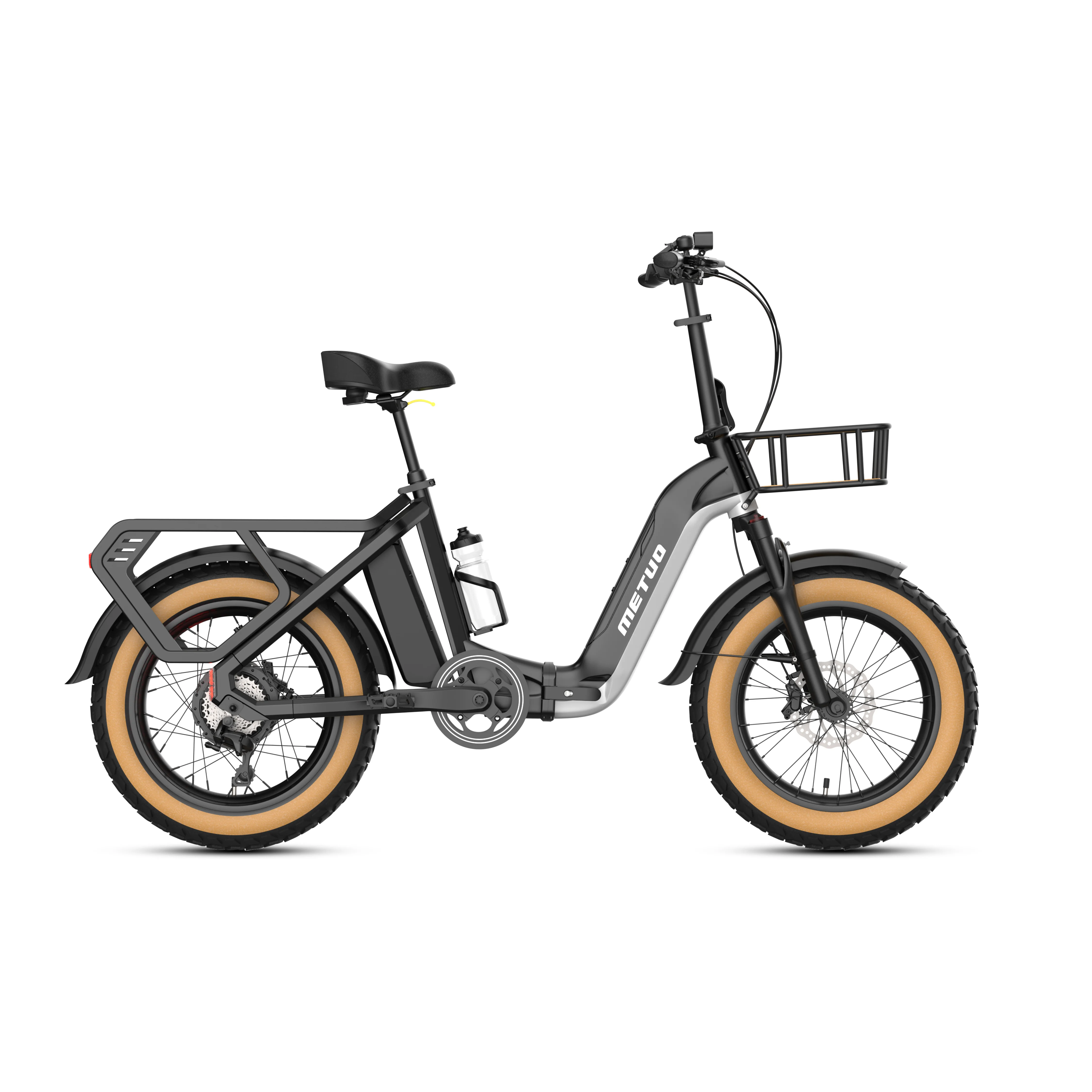 48V 500W 14Ah 20inch Fat Tire Electric Bicycle Foldable 7 Speed Ebike ...