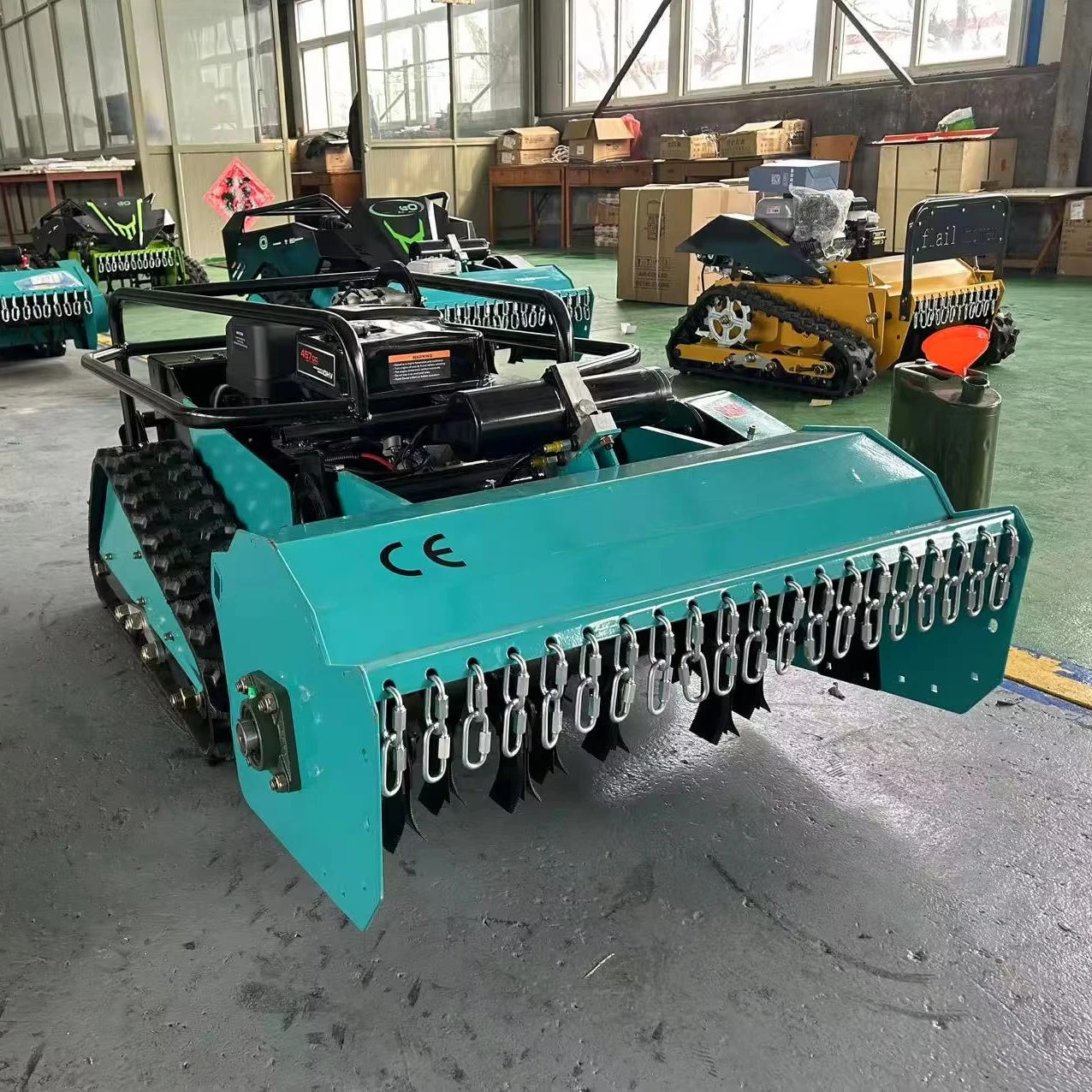 Industrial Automatic Robot Lawn Mower Remote Control Crawler Lawn Mower for All Terrain