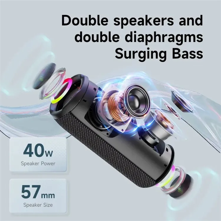 ZEALOT S49PRO - 20W Portable Bluetooth Speaker with IPX6