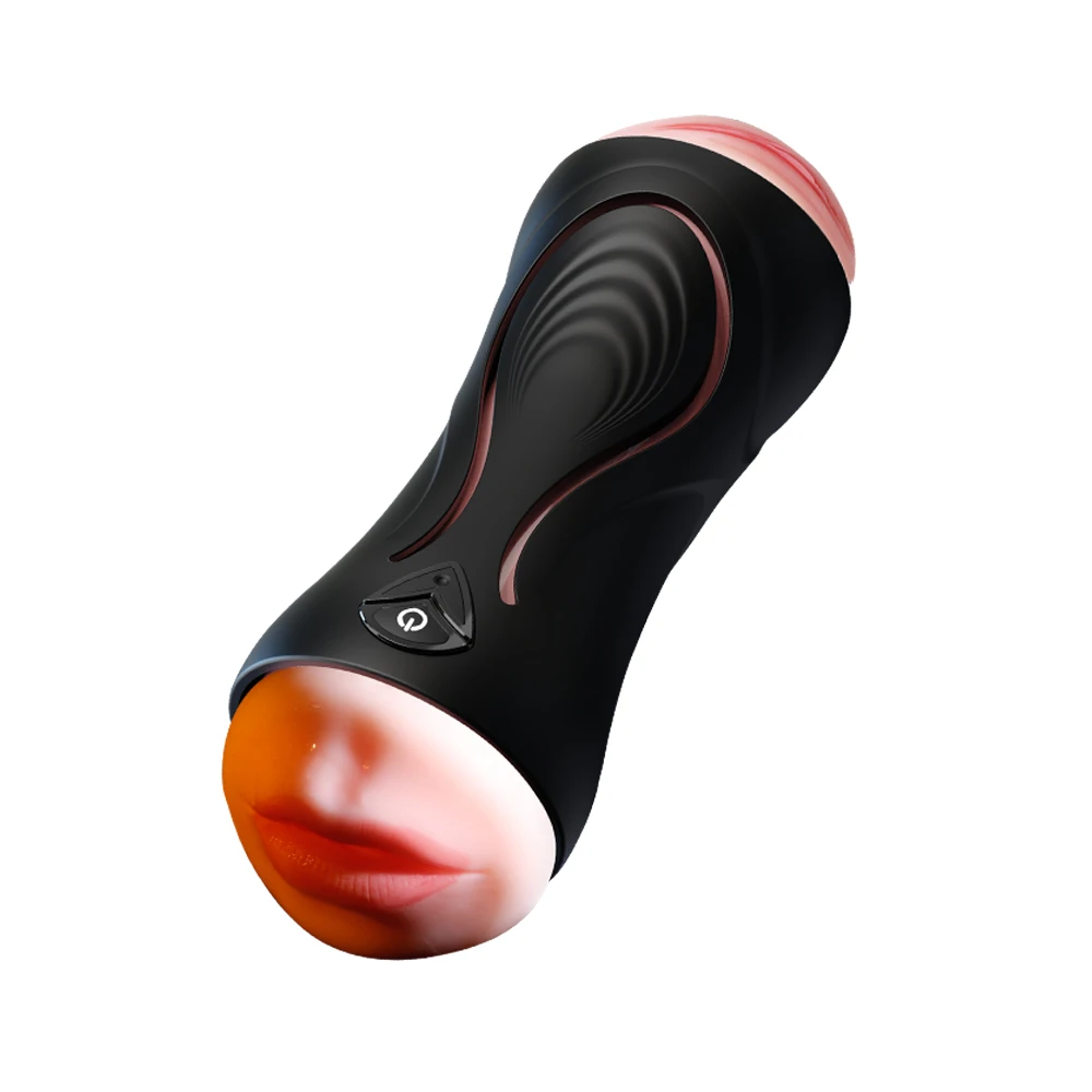 APP Control Man Penis Stimulation Vibrating Lifelike Mouth and Pussy Tight Wrapped Artificial Vagina Masturbation Cup for Men