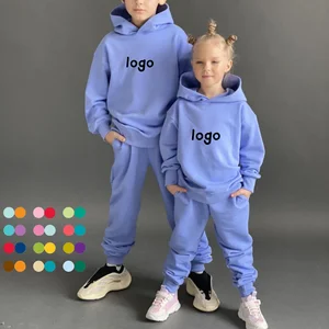 Wholesale Custom Logo Toddler Baby Tracksuits Outfit Hoodie Sweatshirts Sweatpants Fall Sweatsuits Kids Girls Clothing Set