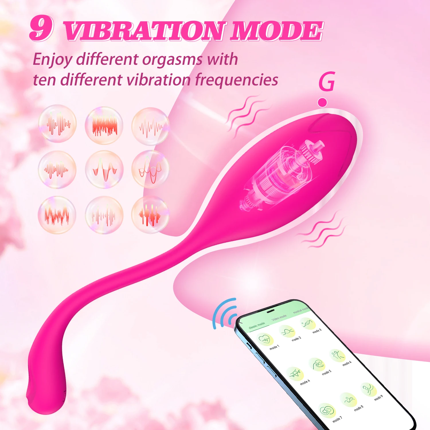 masturbador automatico para hombre Wholesale 10X Silicone Vibrating Egg for your store main image 0