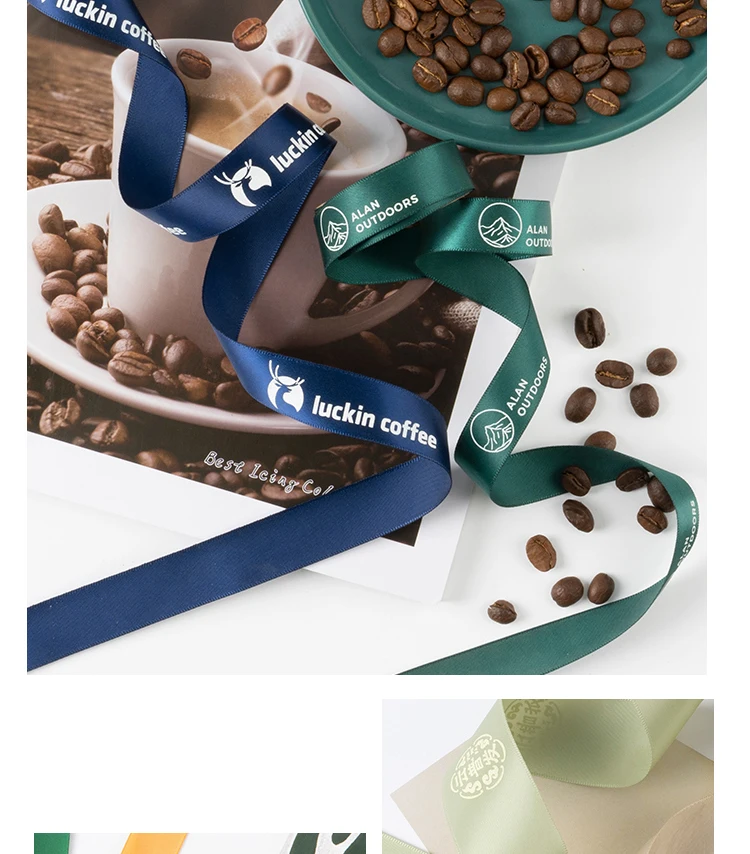 Wholesale Custom Ribbon Personalized 3d Embossed Printing Satin Ribbon