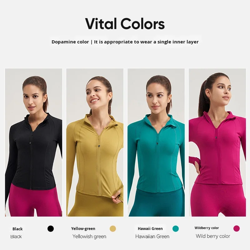 Autumn Winter Plus Size Slim Fit Zipper Cardigan Sports Jacket Front High Elasticity Com preview