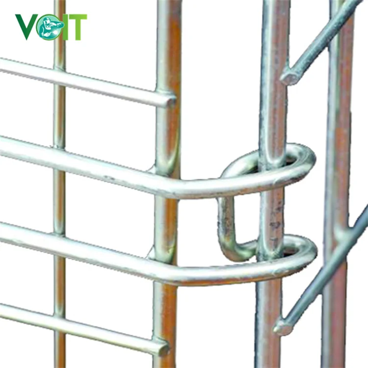VOIT Material Handling Industrial Storage Stackable Folding Bottomless Cage