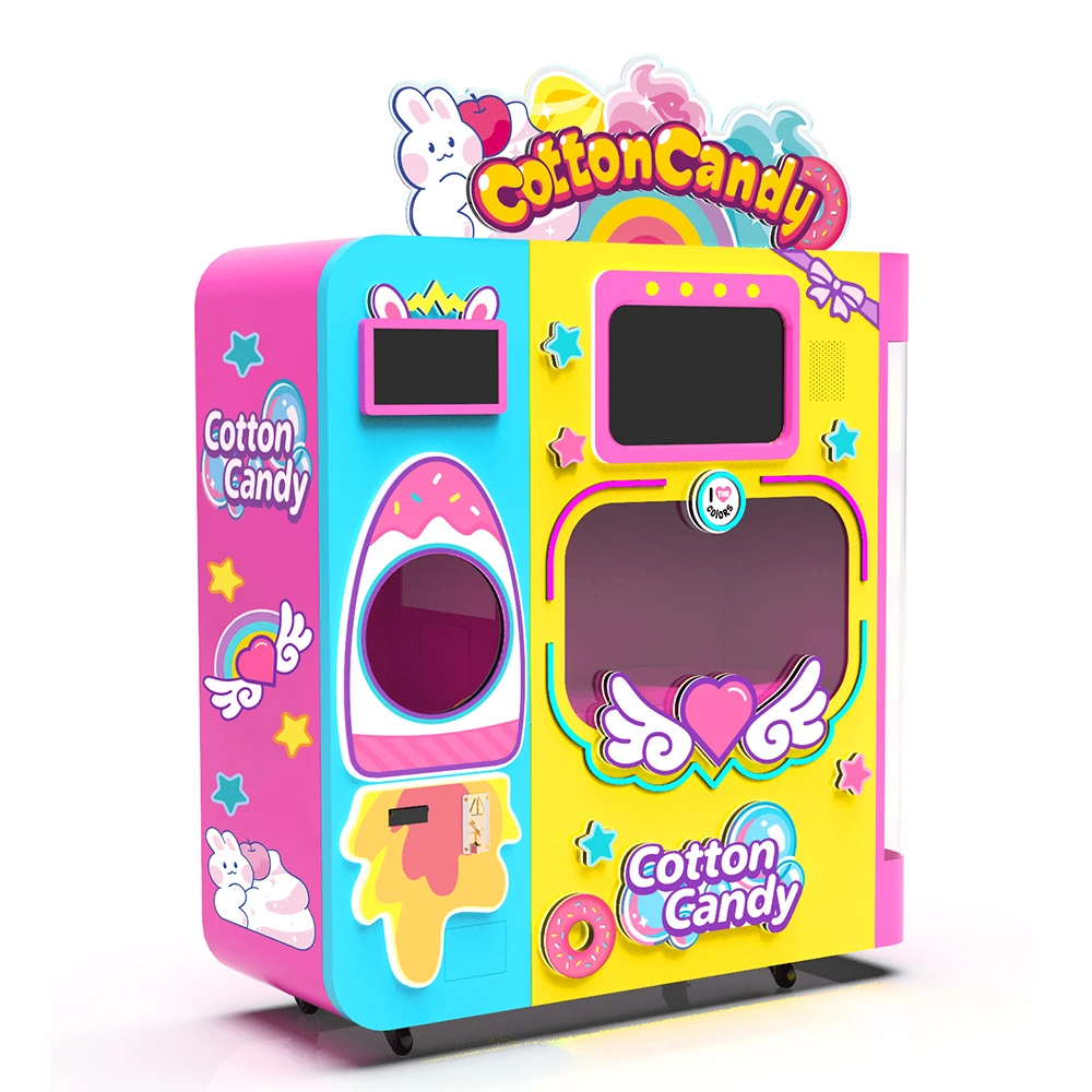 Riteng New Cotton Candy Self Service Machine Professional Vertical