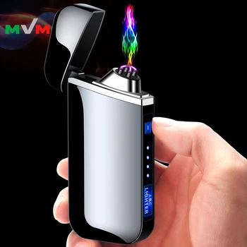 MLT248 OEM Thumb Touch Button Arc Electronic Usb Rechargeable Cigarette Lighter for Retailing