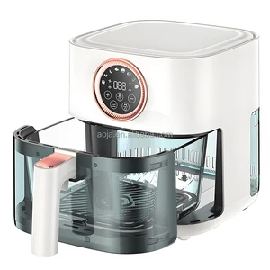 Best Seller Digital Air Fryer Oil-Free Glass Digital Touch Screen Hot Sale Custom Logo Support OEM ODM Single