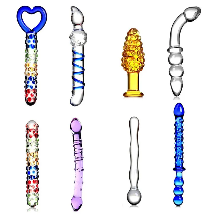12 Types Crystal Glass Anal Plug New Top Unique Design Sex Toy Adult  Products Crystal Glass SM G-spot Pleasure Anal Butt Plug