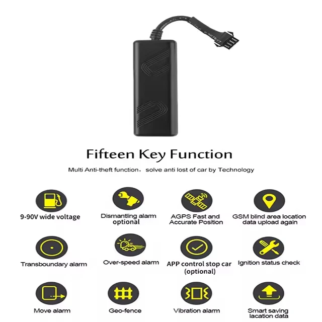 Vehicle Gps tracker Device Tk205 Car Real Time Tracking System Easy Install Gps Locator with Cut off Fuel for Motorcycle Truck