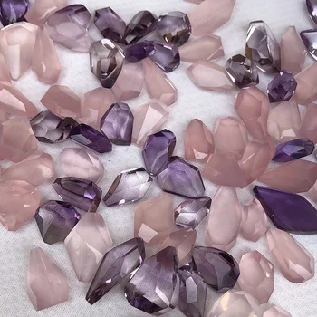 Wholesale Cheap Price Faceted Cut Natural Mixed Healing Crystals Rose Quartz Amethyst Quartz For Pendant