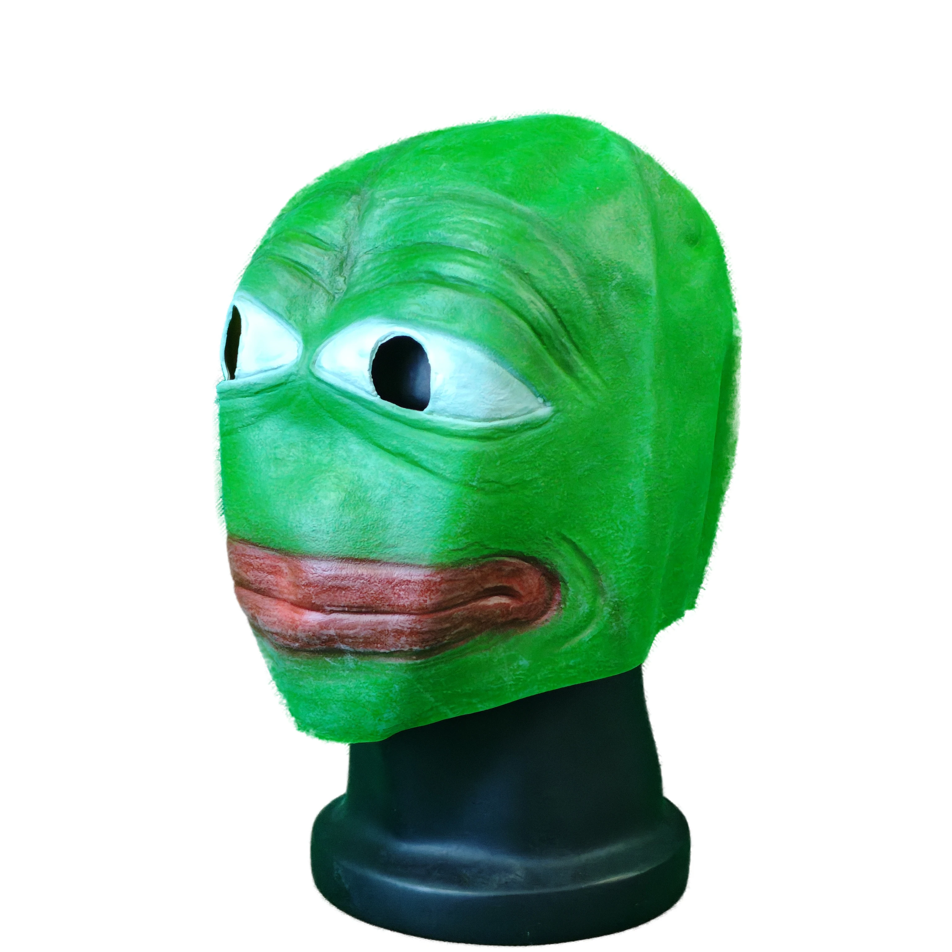 Realistic Sad Frog Latex Mask – Full Face Animal Costume for