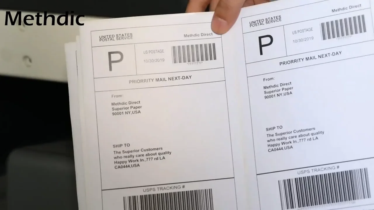 Laser Printer Paper Shipping Labels 8.5 X 11 Transfer A4 Sticky Labels