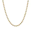 Collana con perline rotonde dorate