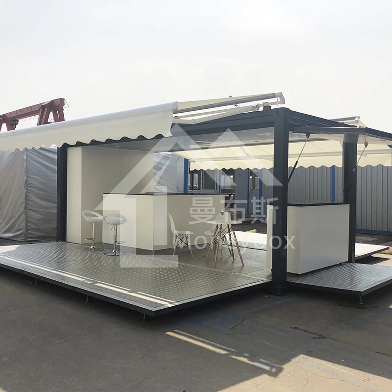 2022 Factory 20ft Foldable Ready Made Pop up Mobile Shipping Container Cafe