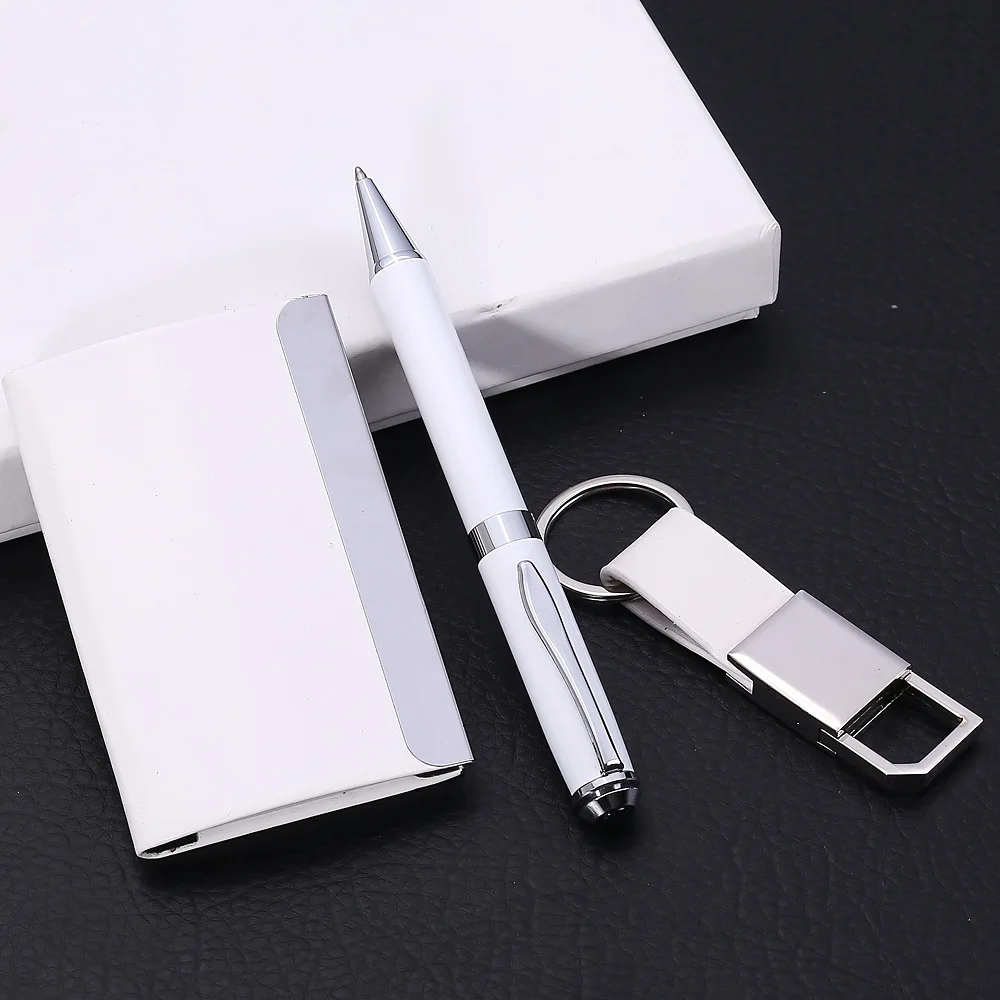 Company Business Event Gift Business Card Holder + Ballpoint Pen + U ...