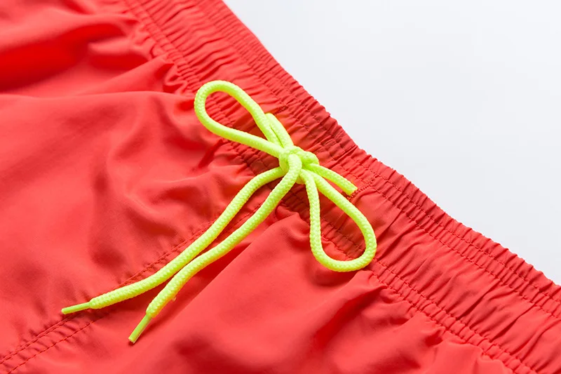 2022 Custom wholesale Summer Elastic Waist Mens Running 100% Polyester Solid color drawstring Swim Mesh Beach Shorts230_voghion.com
