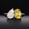 solid 10k gold lab gemstone+moissanite ring